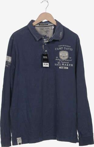 CAMP DAVID Shirt in XXL in Blue: front