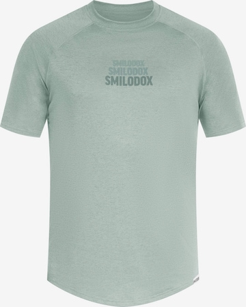 T-Shirt fonctionnel Smilodox en vert : devant