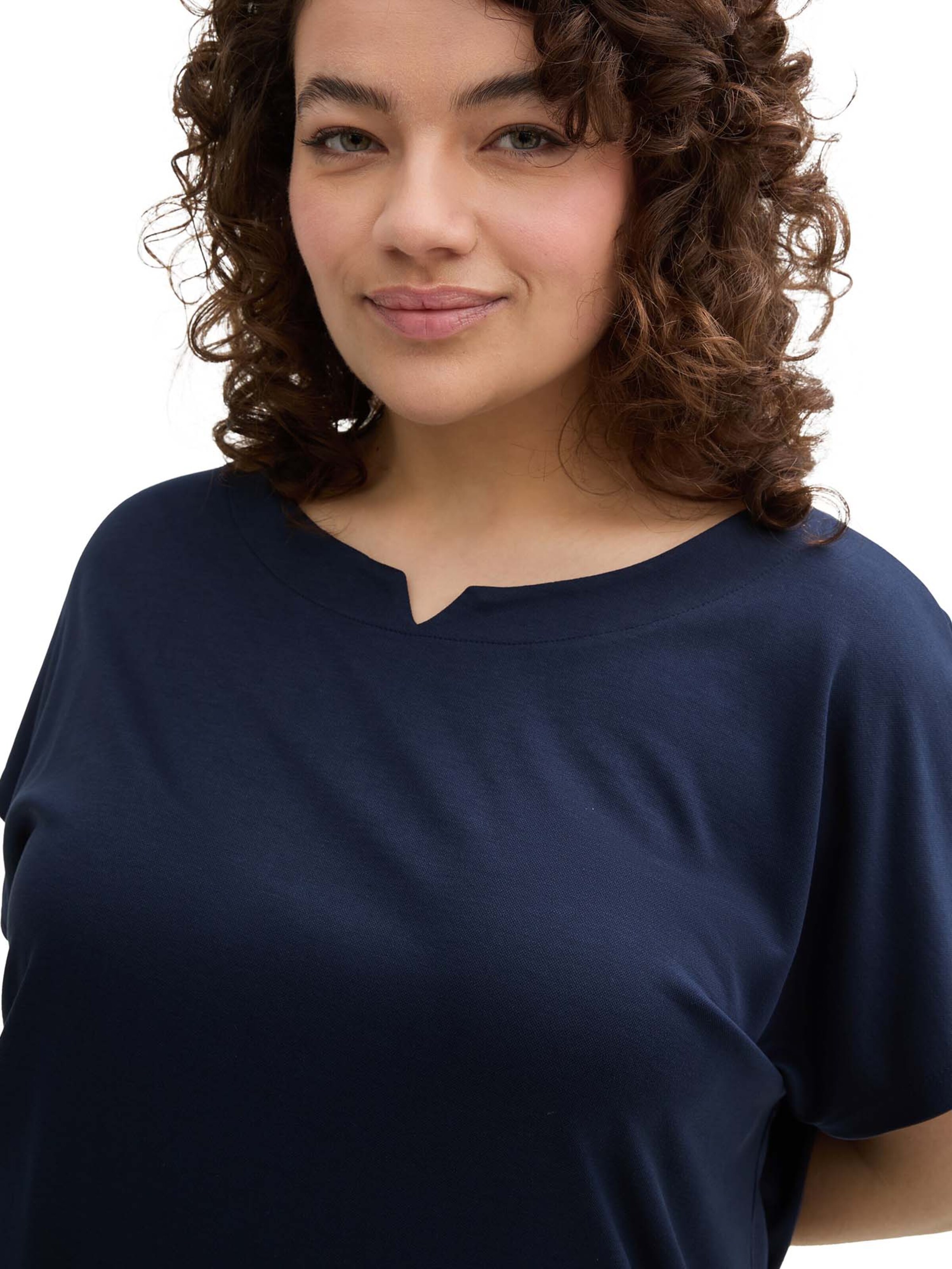 mėlyna Tom Tailor Women + Marškinėliai