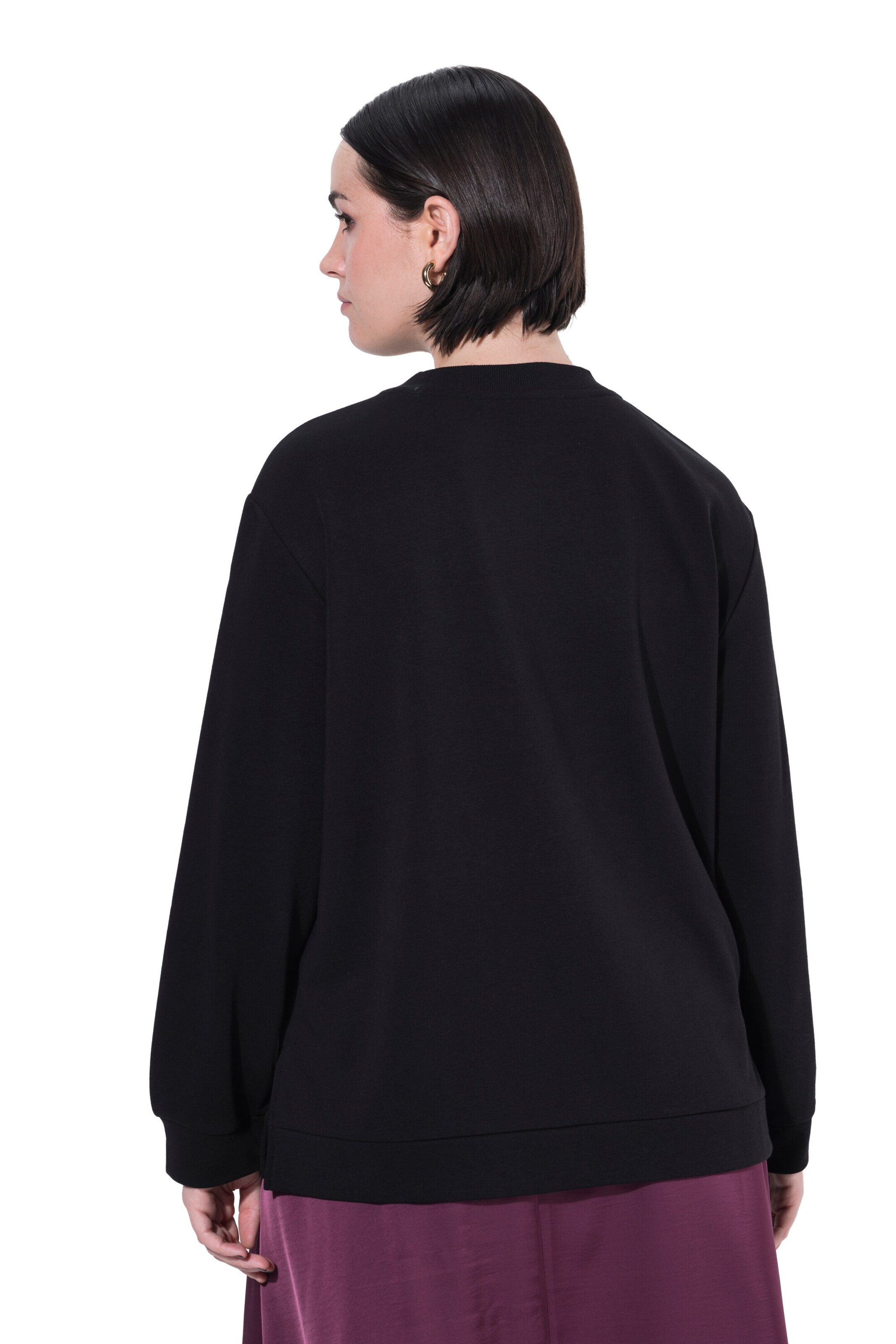 Ulla Popken Sweatshirt in Black