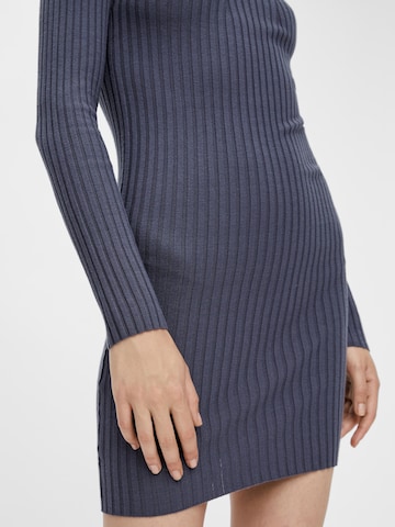 PIECES Knitted dress 'Crista' in Blue