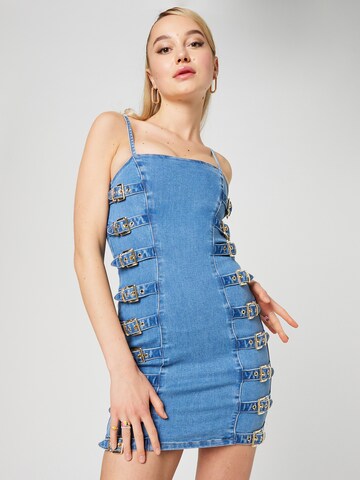 Hoermanseder x About You Dress 'Fina' in Blue: front