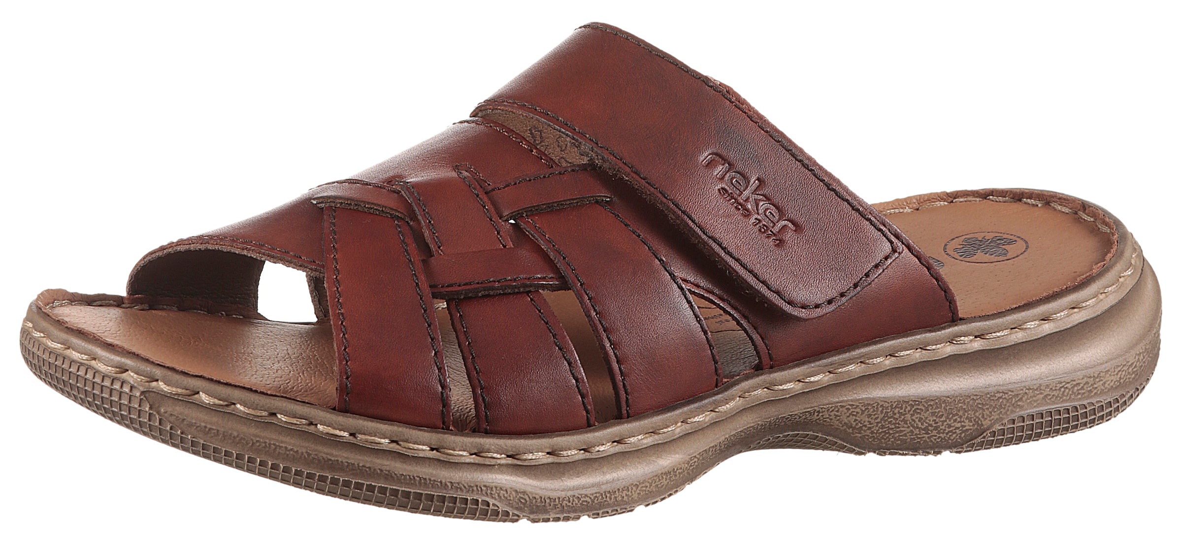 Rieker Mules in Brown: front