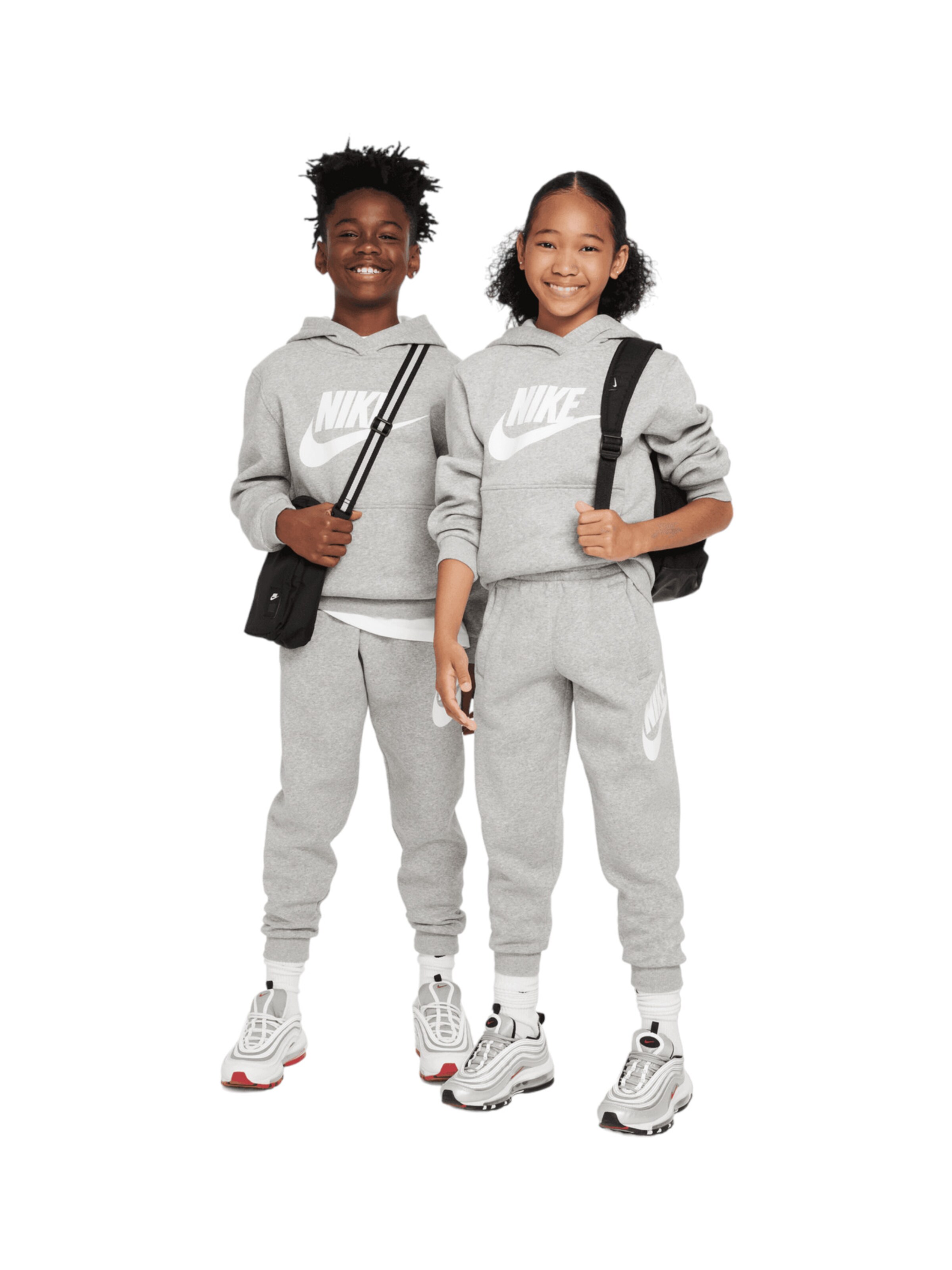 Nike Sportswear Mikina 'Club FLC' – šedá: přední strana