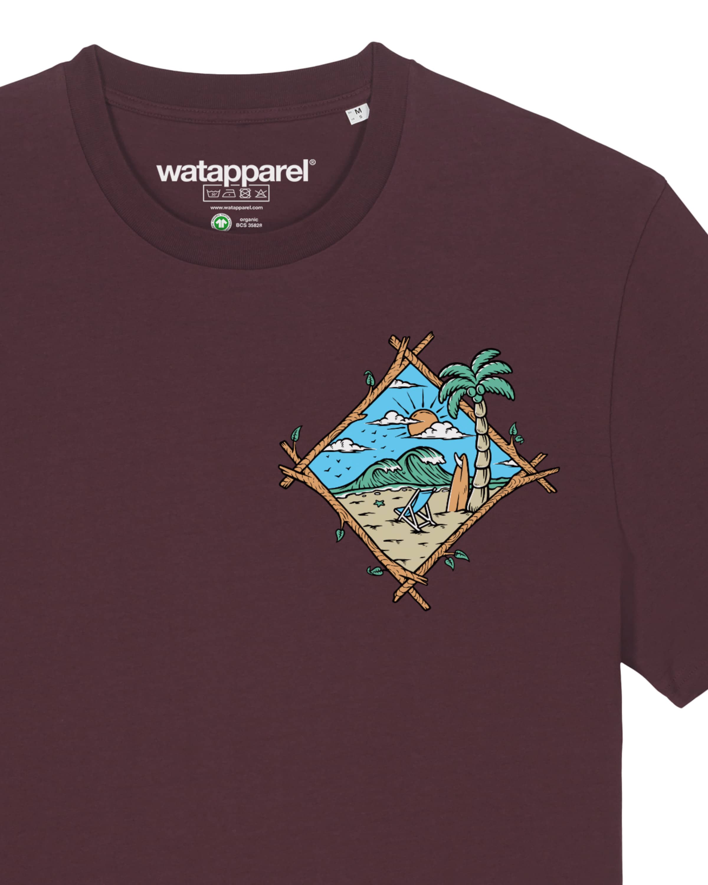 Watapparel Shirt ' Beach is calling ' in Rood