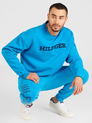 TOMMY HILFIGER Tapered Bukser 'GRAPHIC' i blå