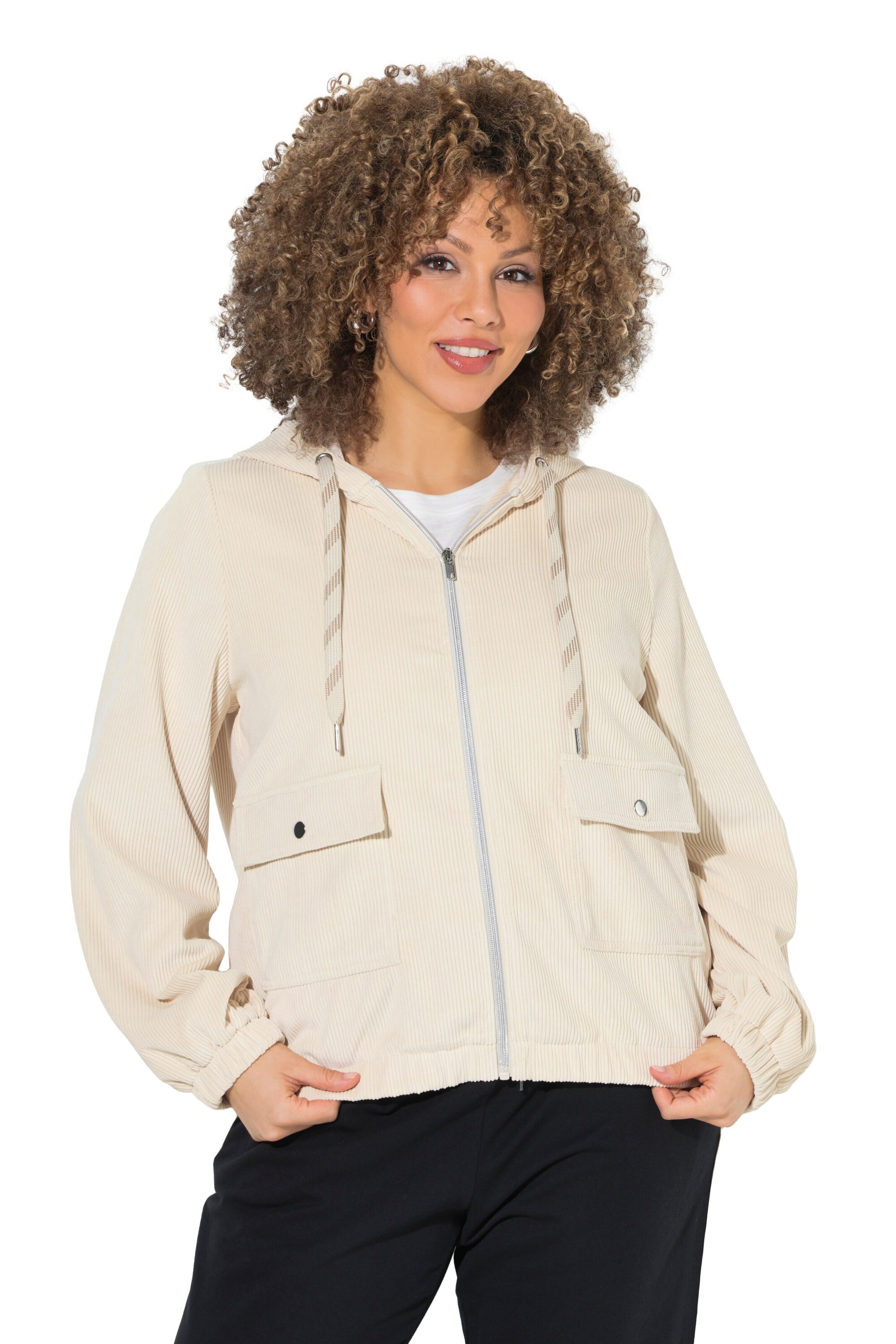 Ulla Popken Jacke in Gelb: Vorderseite