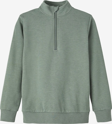 NAME IT Sweatshirt 'VENRIK' in Groen: voorkant