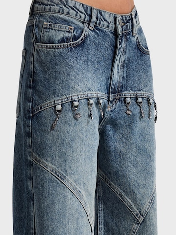 IT'S BASIC Barrel Jeans 'BARREL BALLOON MID RISE JEANS'‌ in Blau