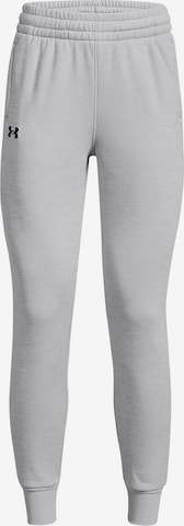 UNDER ARMOUR Tapered Workout Pants in Grey: front