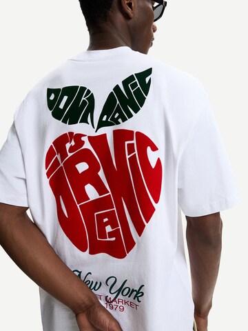 T-Shirt Bershka en blanc