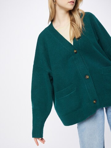 Monki Knit cardigan in Green