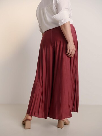 Guido Maria Kretschmer Curvy Wide leg Byxa 'Samantha' i rosa