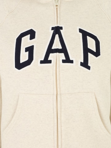 Gap Petite Sweatjacka 'HERITAGE' i beige