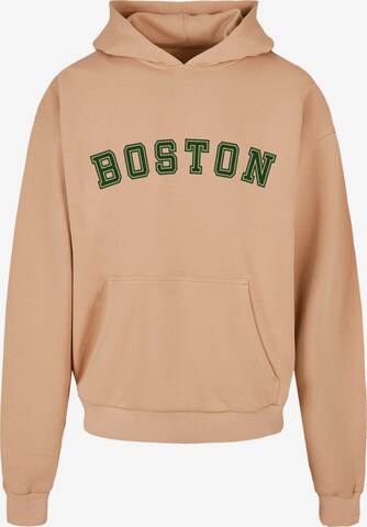 Felpa 'Boston' di Merchcode in beige: frontale