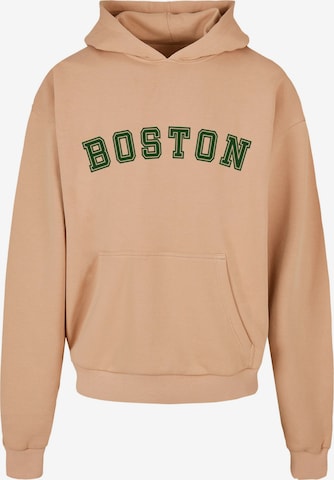 Sweat-shirt 'Boston' Merchcode en beige : devant