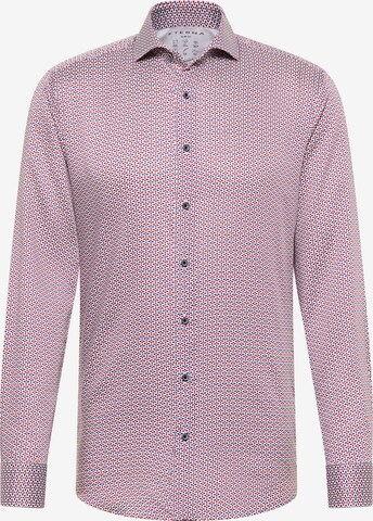 ETERNA Slim fit Button Up Shirt in Red: front