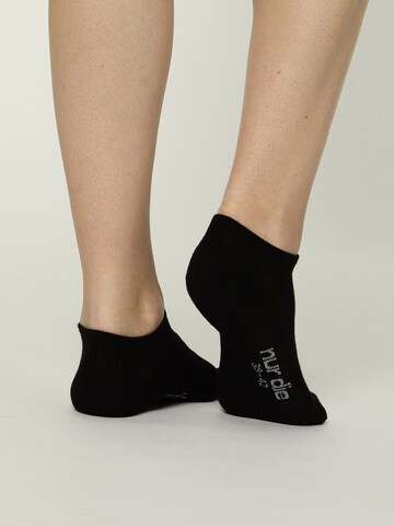 Chaussure basse ' Modal Socken Sneaker Füßlinge kurz ' Nur Die en noir