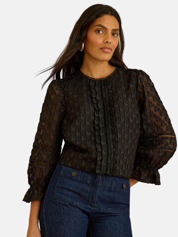 love & roses Blouse in Black: front