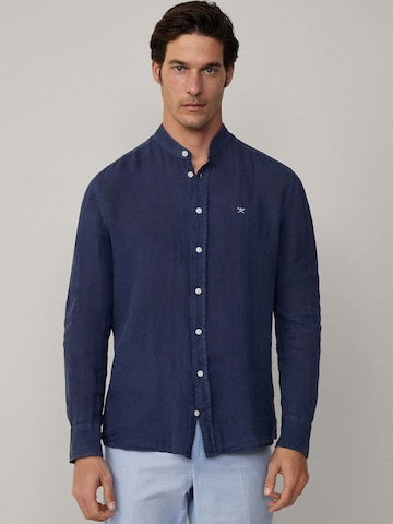 Hackett London Regular Fit Hemd in Blau: Vorderseite