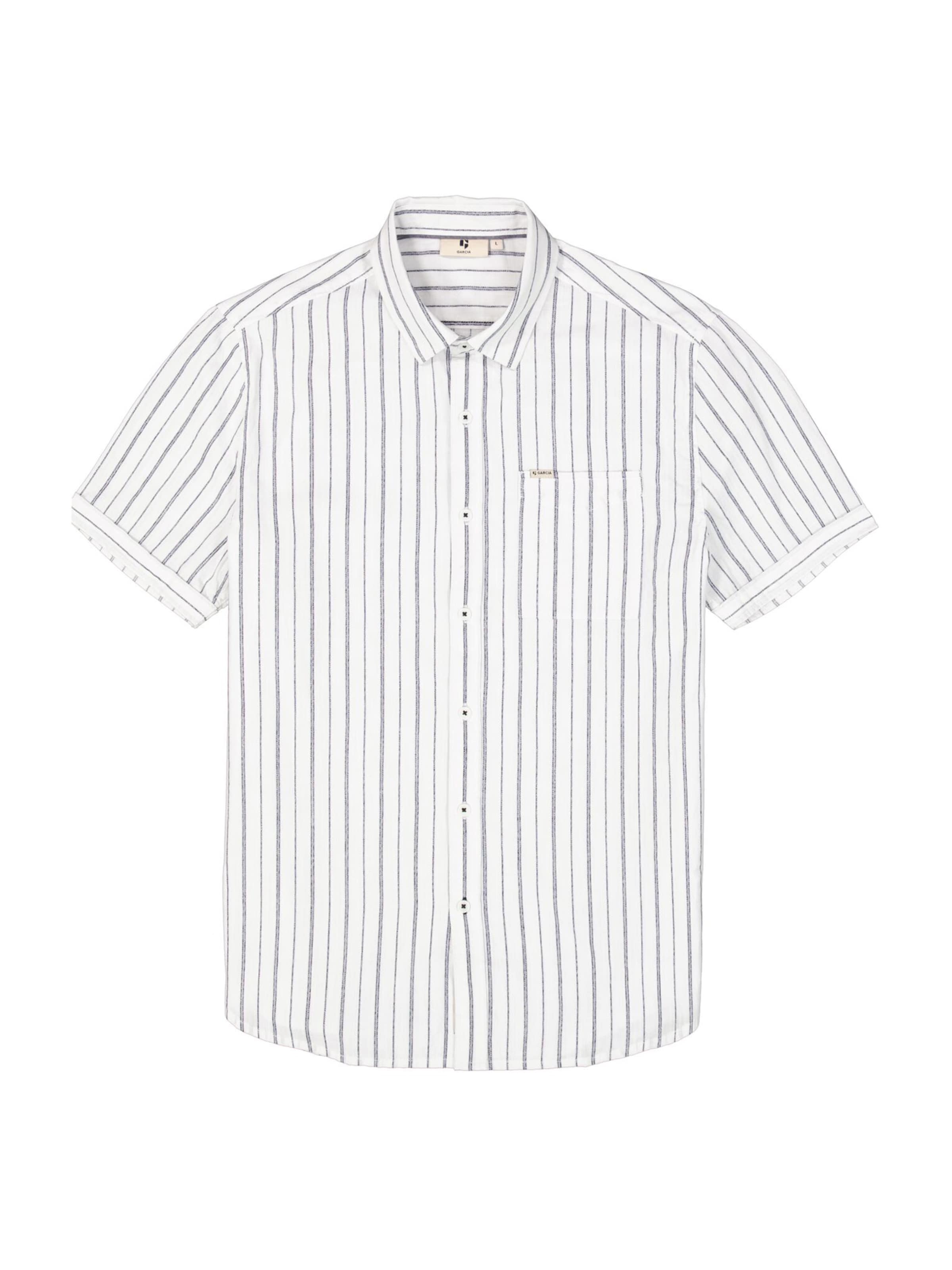 GARCIA Regular Fit Hemd in Weiß: Vorderseite