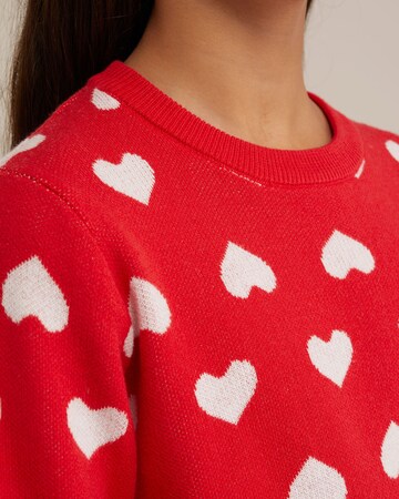 WE Fashion Sweter w kolorze czerwony