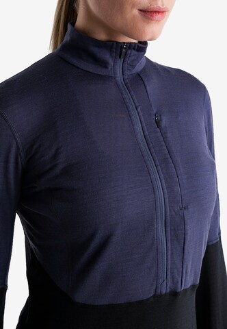 ICEBREAKER Athletic Sweatshirt 'Realfleece Descender' in Grey