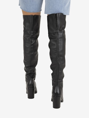 BRONX Over the Knee Boots 'New Patt' in Black