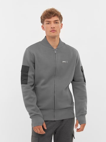 BENCH Sweatjacke in Grau: predná strana