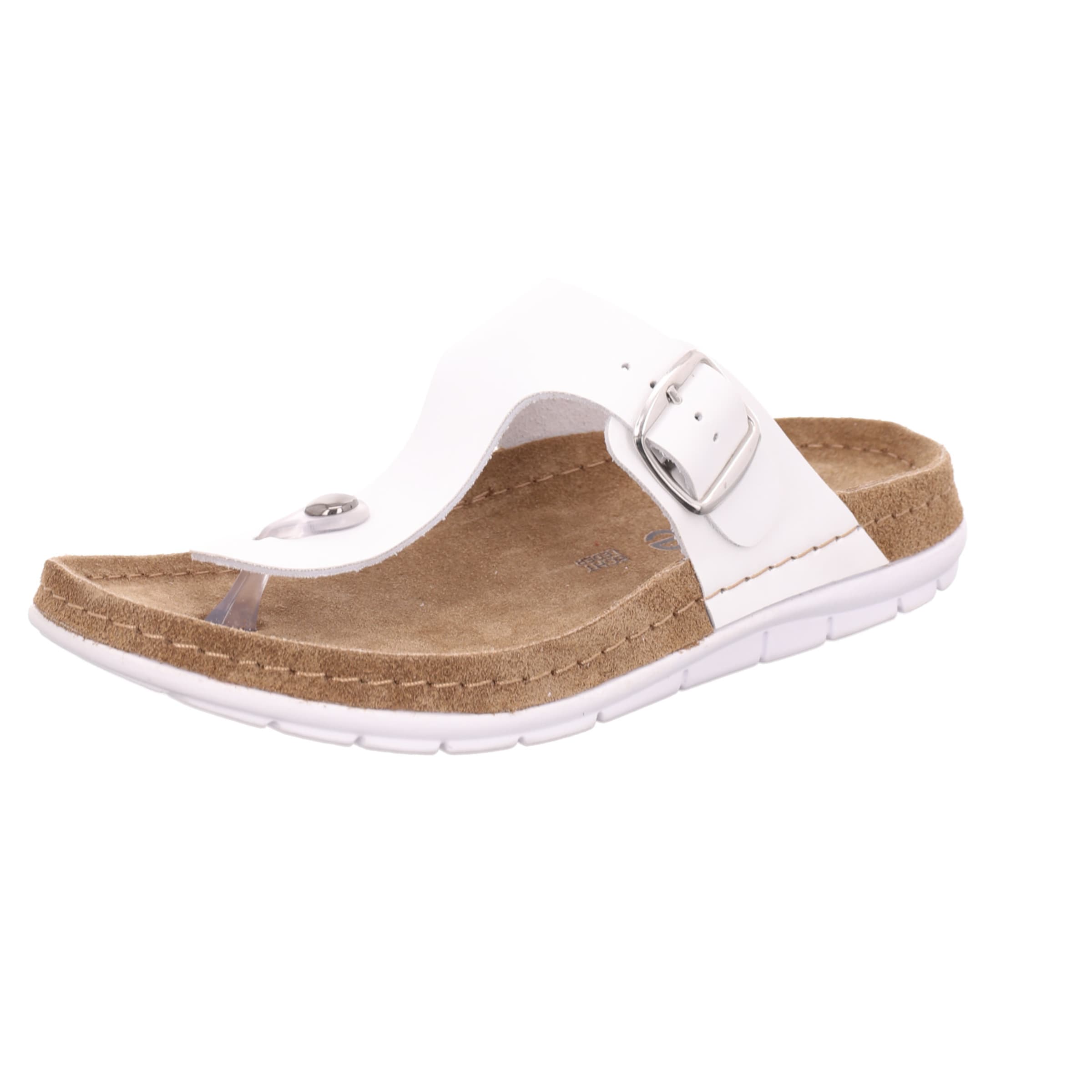ROHDE T-Bar Sandals in White: front