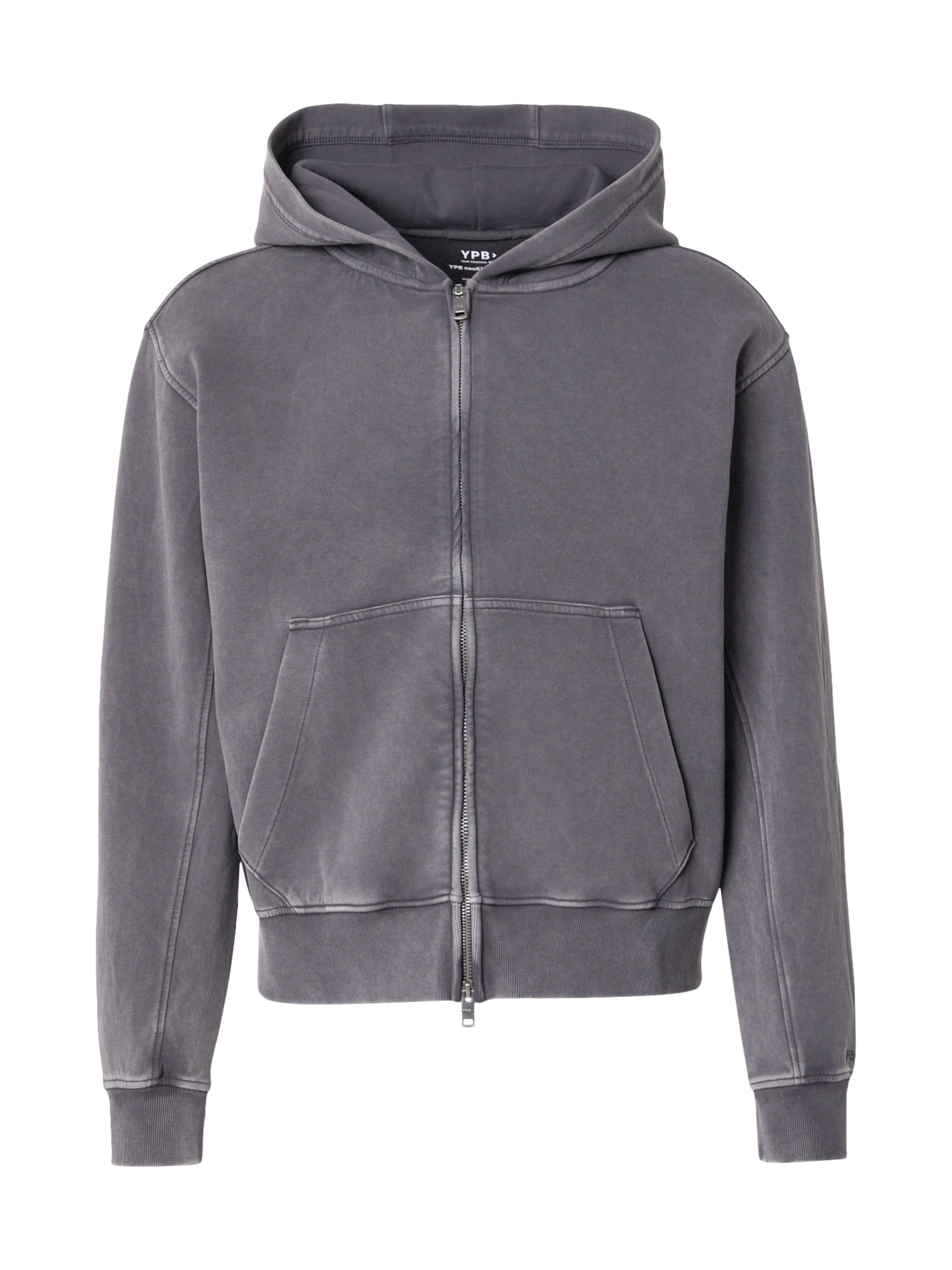 Abercrombie & Fitch Ζακέτα φούτερ 'PHANTOM' σε μαύρο: μπροστά