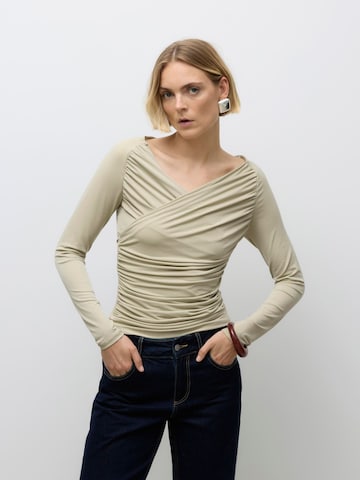 VERO MODA Bluse 'AWSOPHIA' i beige: forside