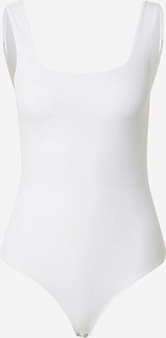 Abercrombie & Fitch Κορμάκι-μπλουζάκι σε λευκό: μπροστά