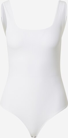 Abercrombie & Fitch Shirt Bodysuit in White: front