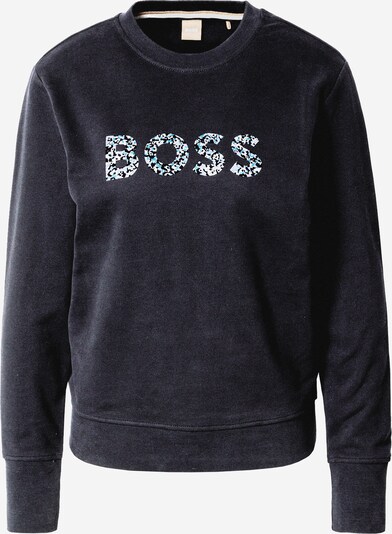 BOSS Orange Sweater majica 'Ela' u tirkiz / svijetloplava / crna / bijela, Pregled proizvoda