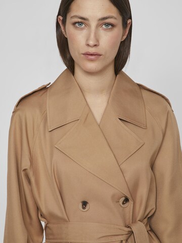 VILA Between-Seasons Coat in Brown