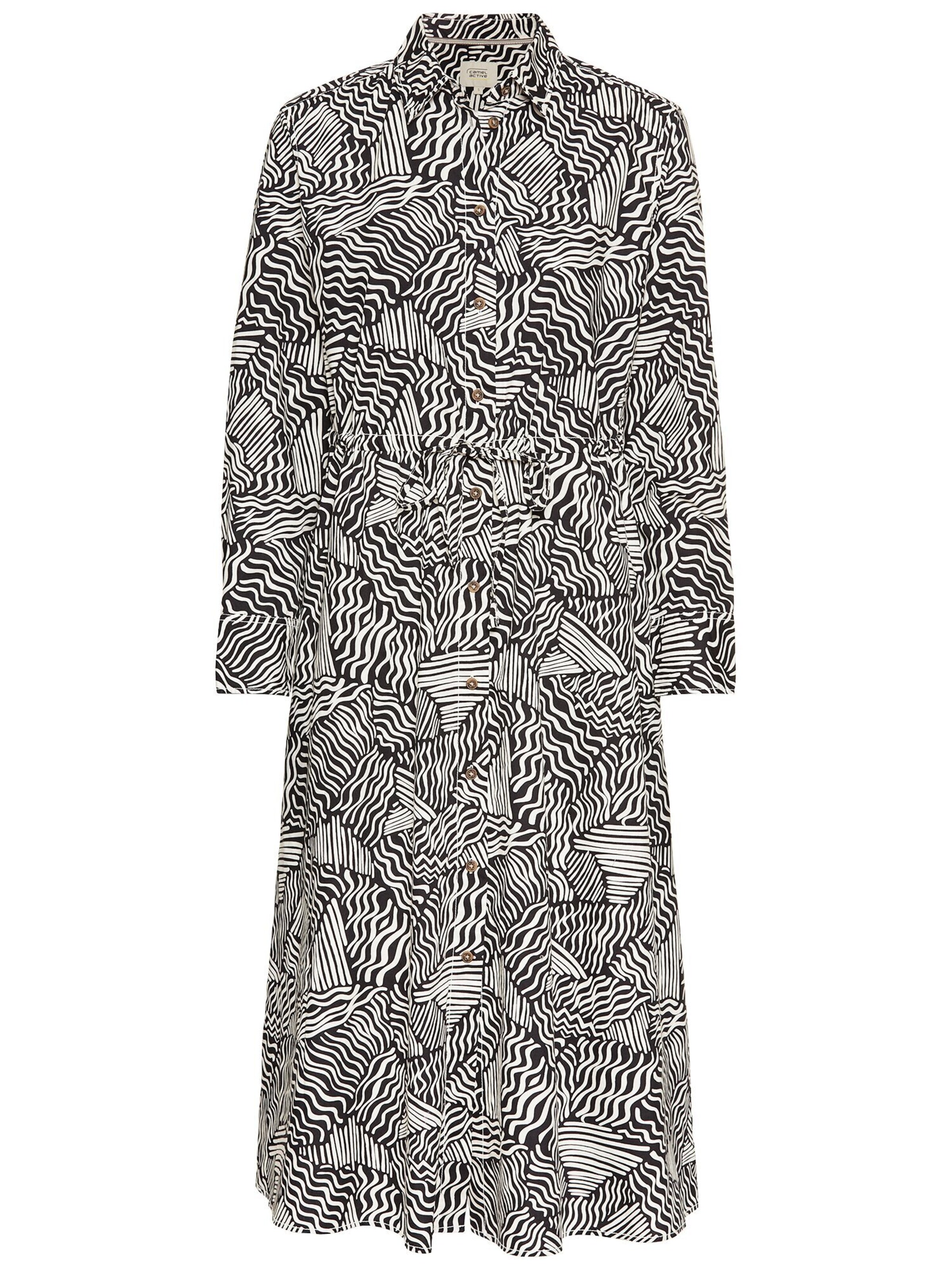 CAMEL ACTIVE Hemdblusenkleid in Schwarz: Vorderseite