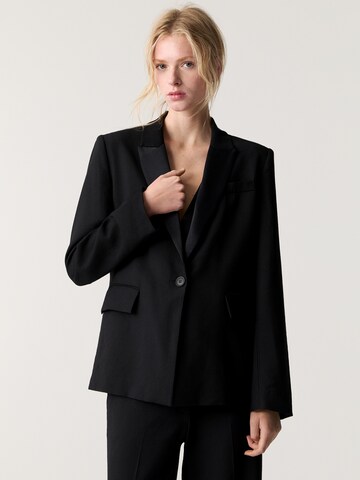 Blazer Pull&Bear en noir : devant