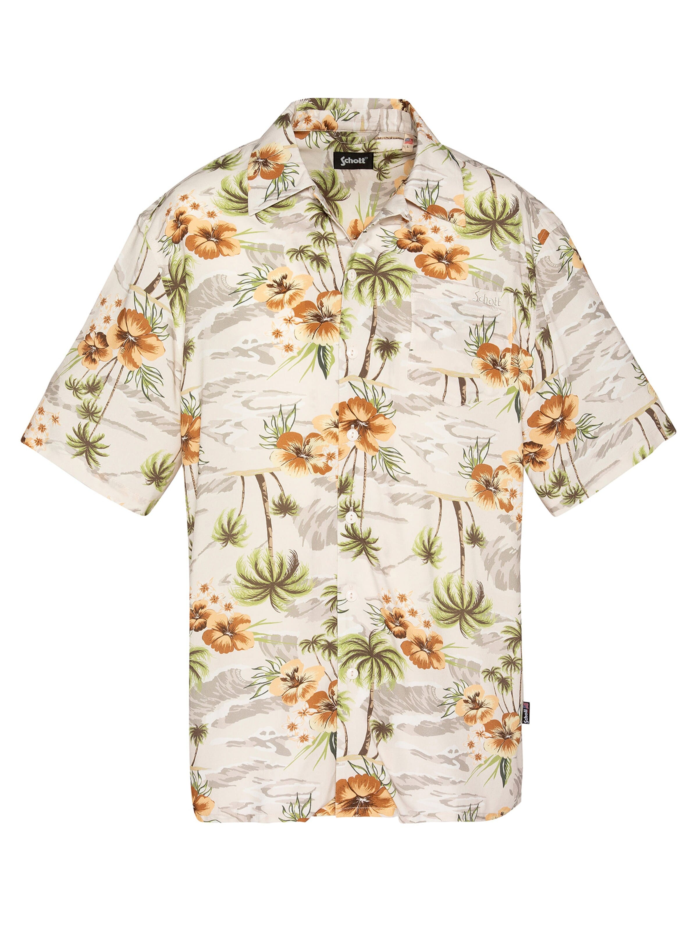 Coupe regular Chemise Schott NYC en beige