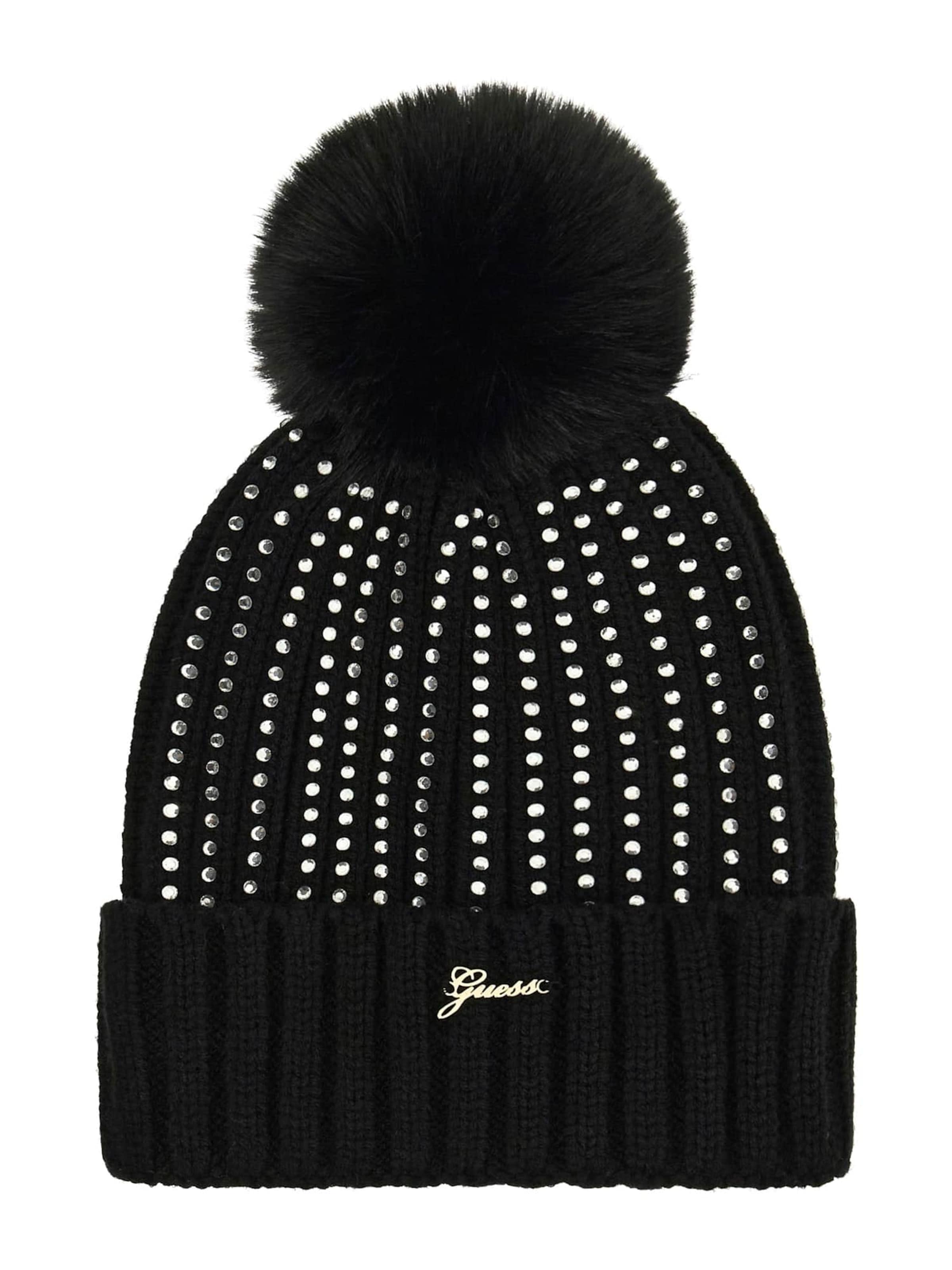 GUESS Mütze in Schwarz: Vorderseite