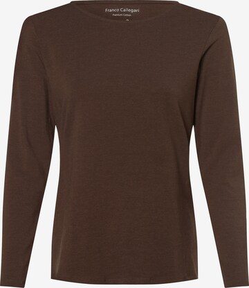 Franco Callegari Shirt ' ' in Brown: front