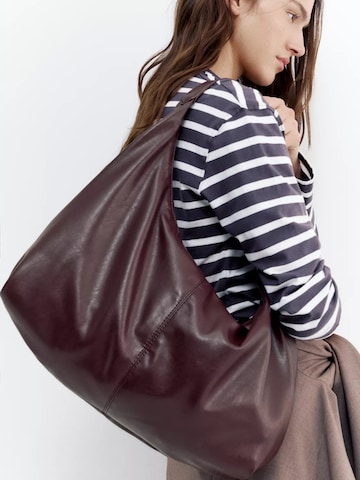 Pull&Bear Torba za čez ramo | rdeča barva