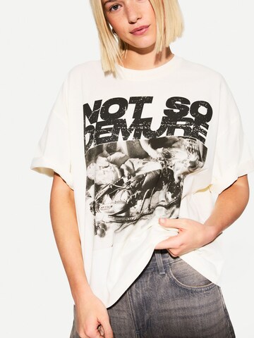 T-shirt Bershka en beige