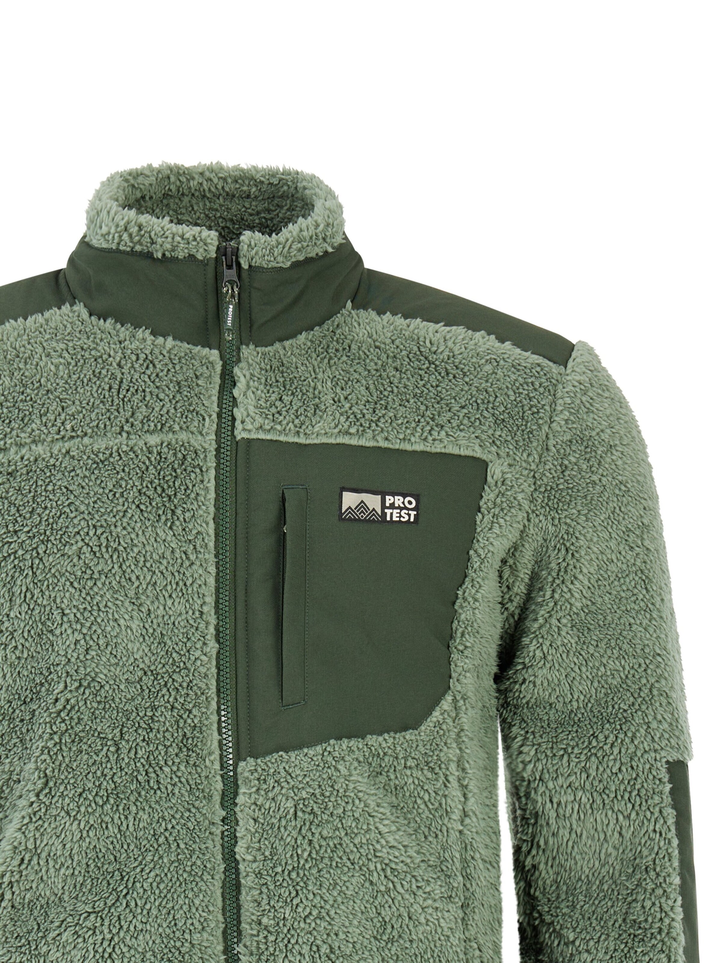 PROTEST Fleece Jacket 'PRTBleaker' in Green