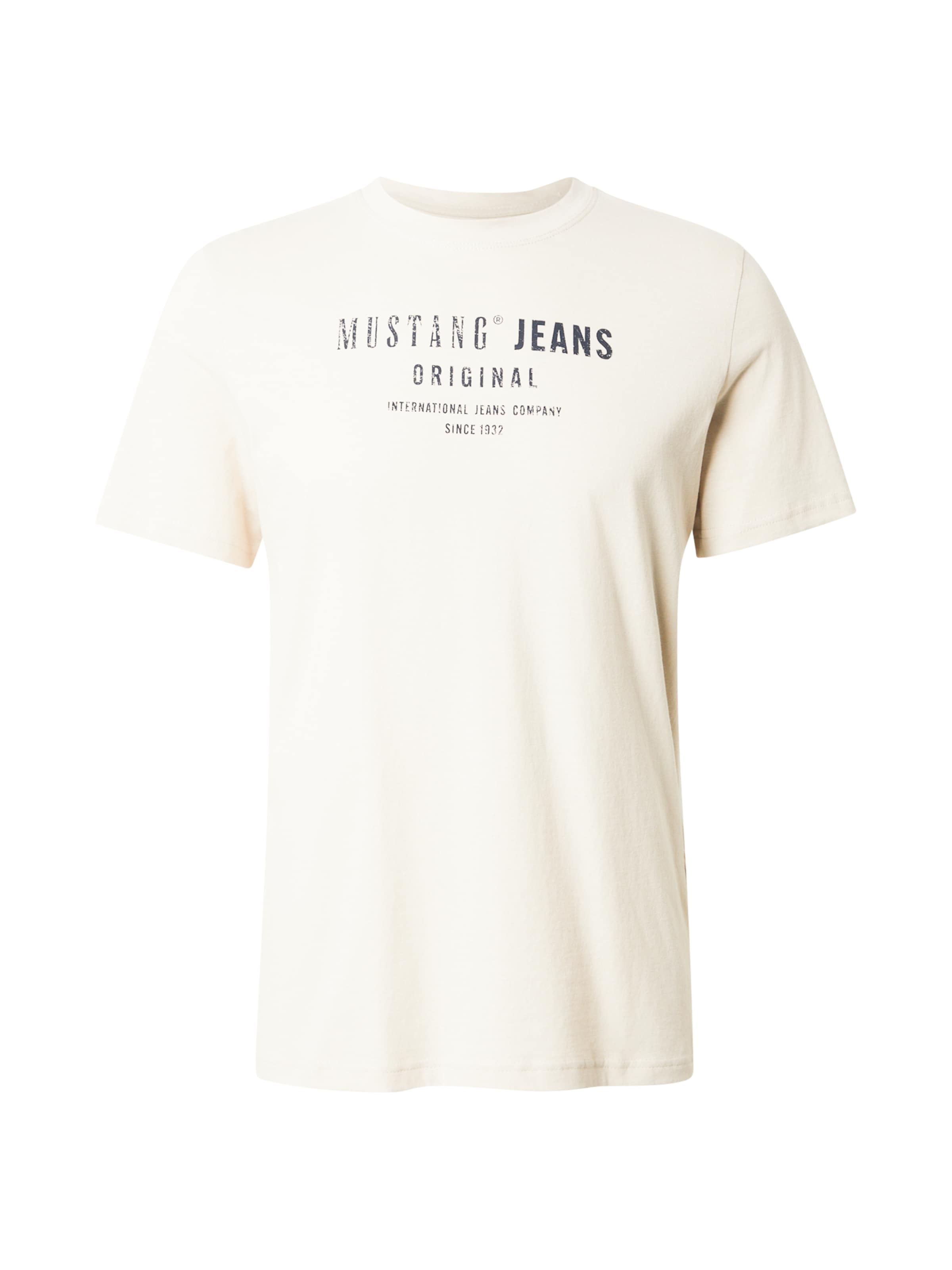 MUSTANG - Camiseta 'AUSTIN' en beige: frente