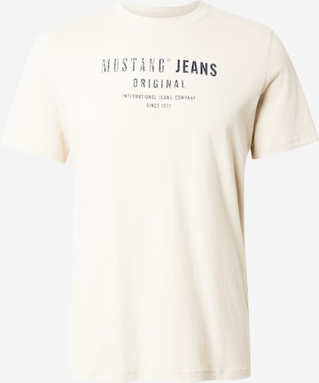 MUSTANG - Camiseta 'AUSTIN' en beige: frente