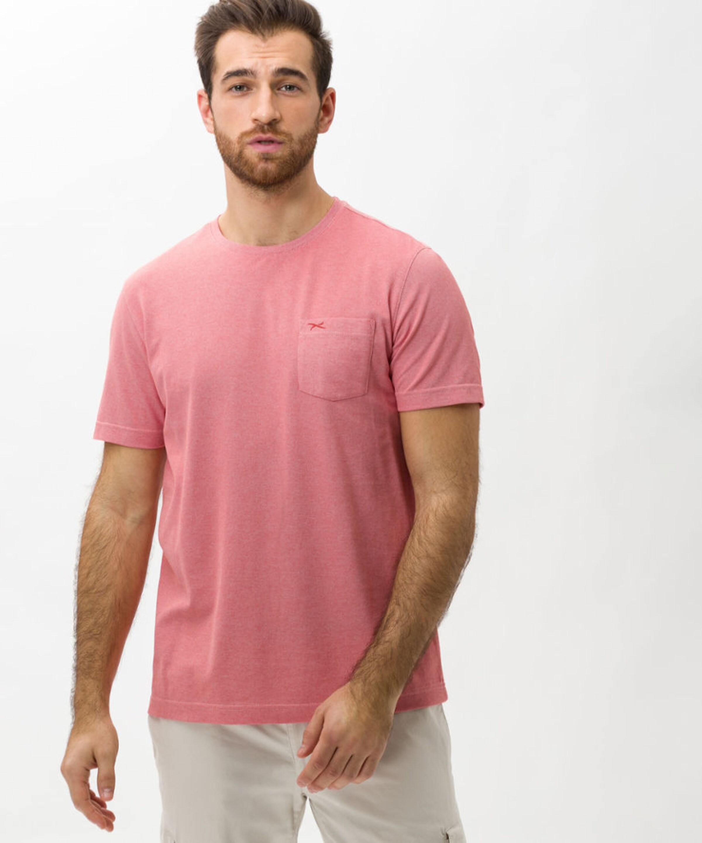 Männer Große Größen Brax feel good T-Shirt 'Todd' in Rosa - TT70726 Männer Große Größen Brax feel good T-Shirt 'Todd' in Rosa - TT70726