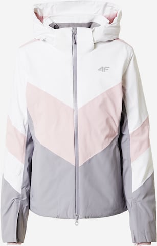 4F Куртка в спортивном стиле в Ярко-розовый: спереди