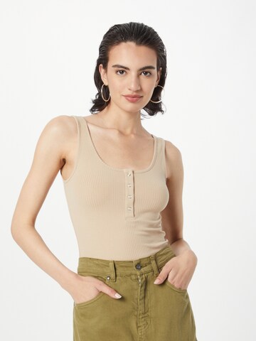 PIECES Top 'KITTE' in Beige: front