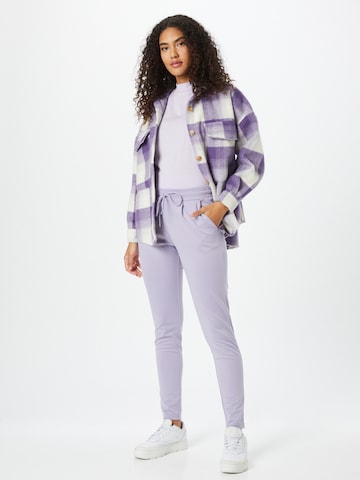 ICHI Tapered Trousers 'IH KATE' in Purple